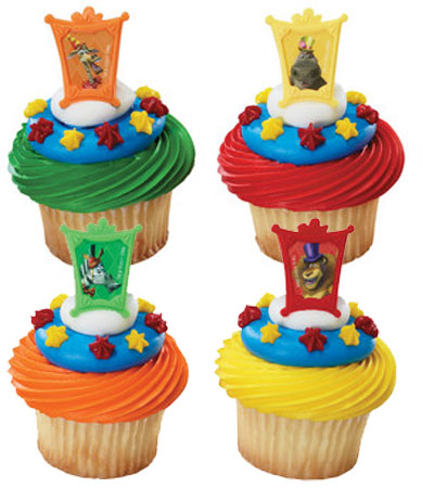 Madagascar Cupcake Rings