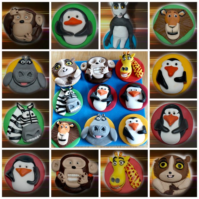 Madagascar Cupcake Toppers