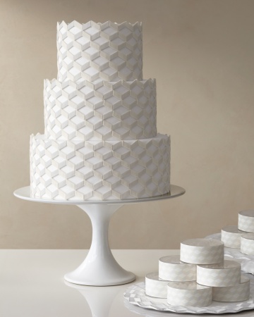 Modern Geometric Wedding Cake Modern Geometric Wedding Cake