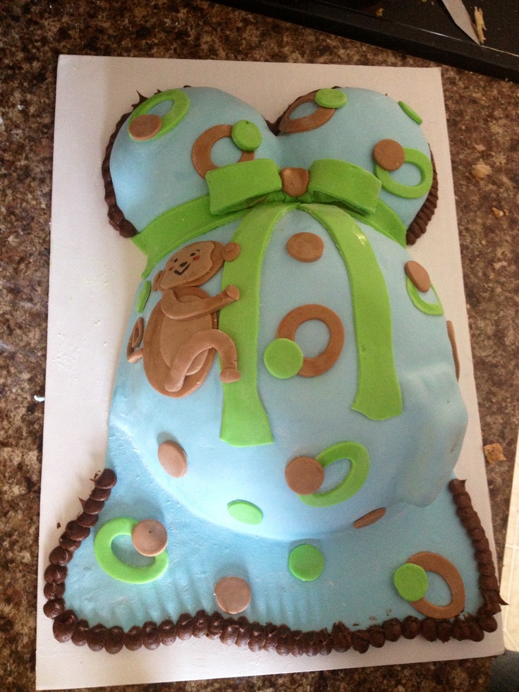 Monkey Baby Shower Cake Monkey Baby Shower Cake