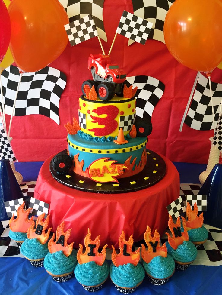 Monster Machine Birthday Cake Blaze