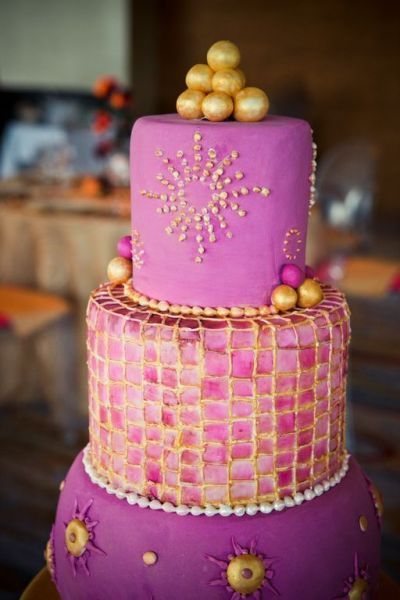 Moroccan Theme Wedding Cake