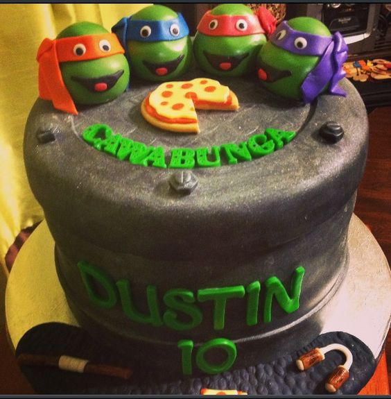 Ninja Turtles Fondant Cake