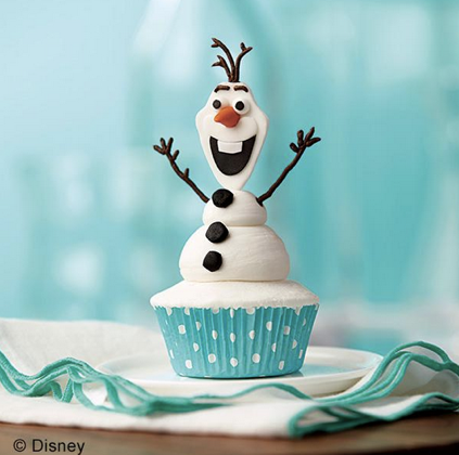 Olaf The Snowman Cupcake Cake