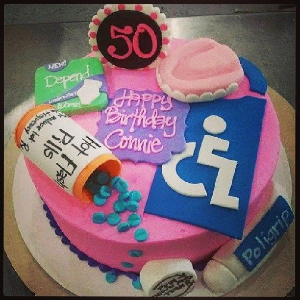Old Person Birthday Cake