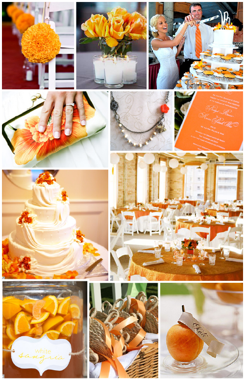 Orange and Silver Wedding Orange and Silver Wedding