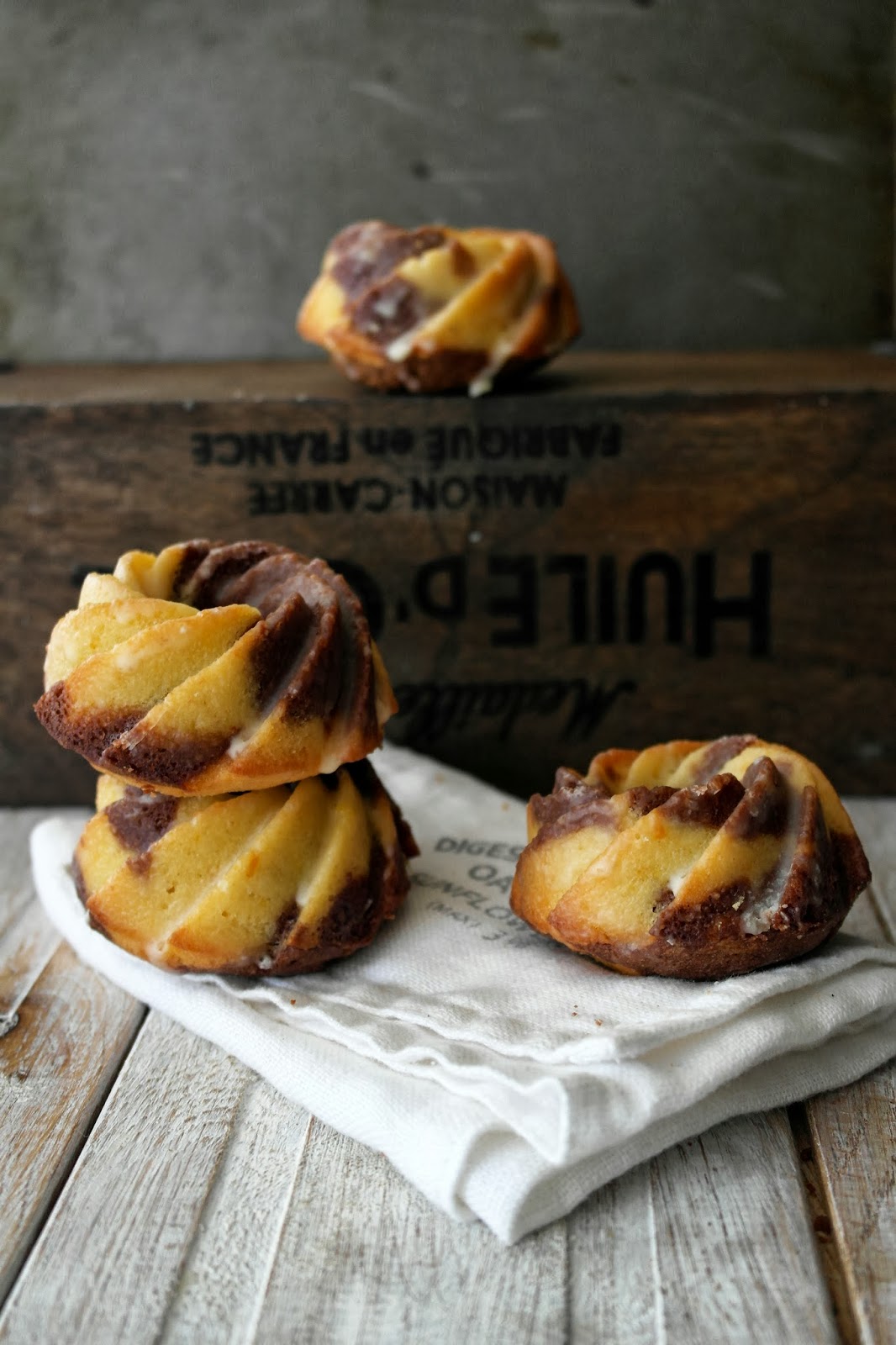 Orange Chocolate Mini Bundt Cakes