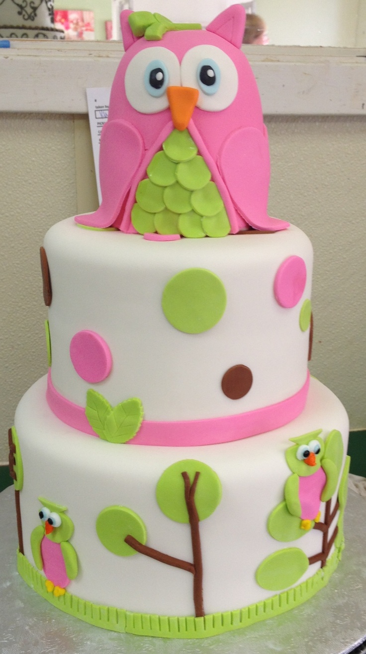 Owl Birthday Cake Owl Birthday Cake