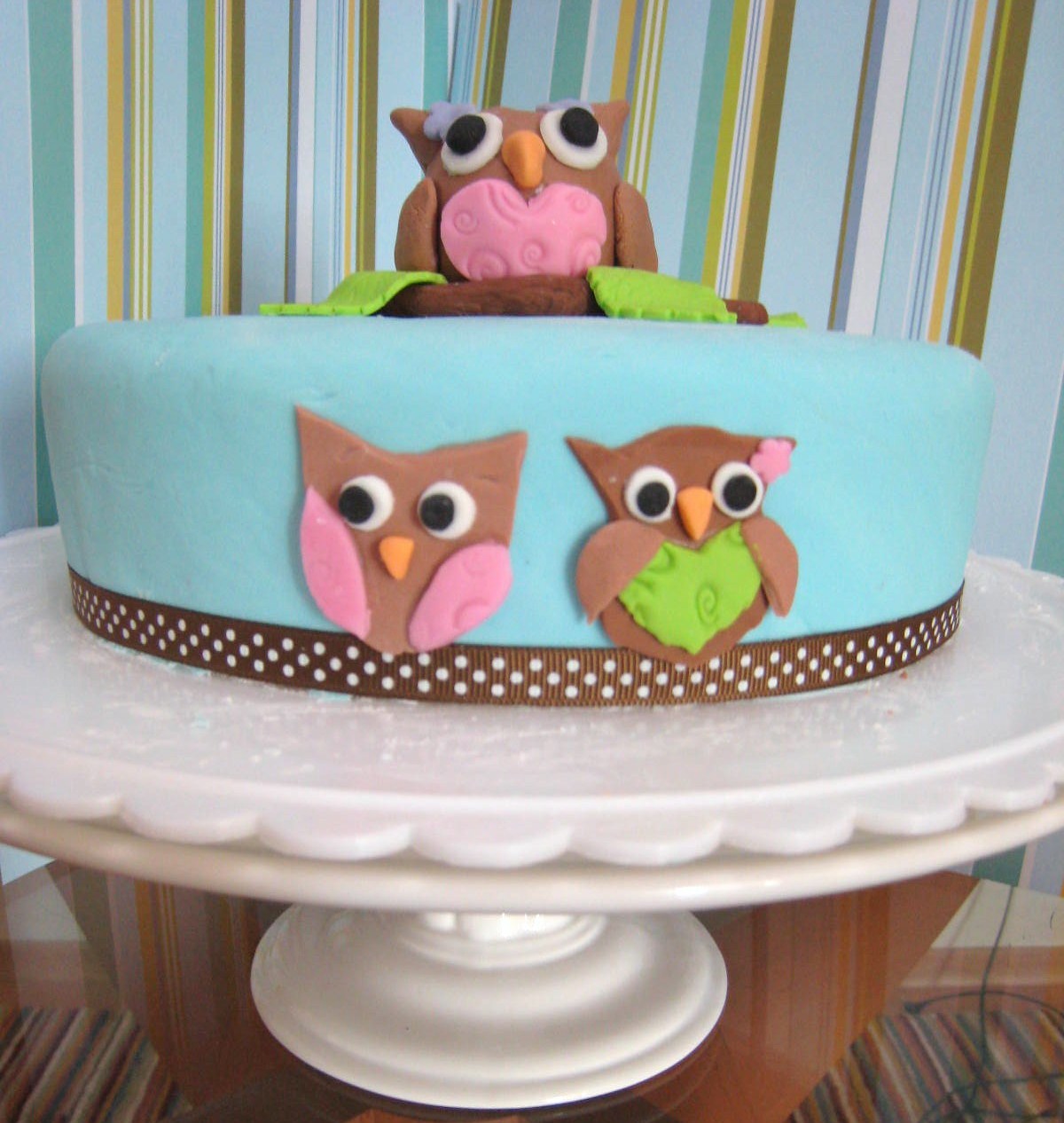 Owl Birthday Cake