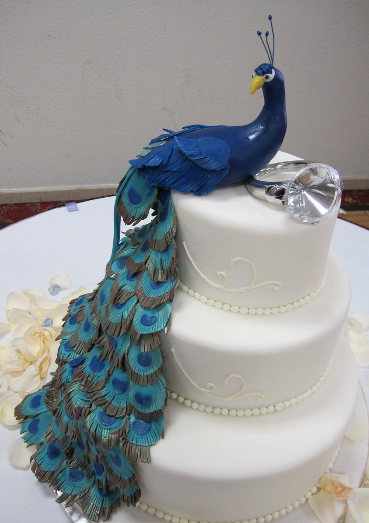 Peacock Wedding Cake