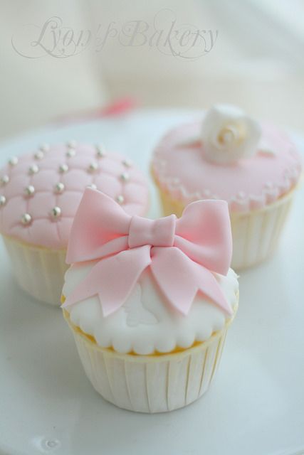 Pink Baby Shower Cupcakes