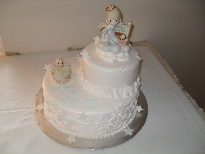 Precious Moments Baptism Cake