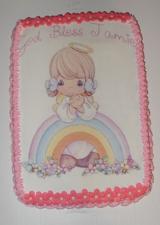 Precious Moments Baptism Cake