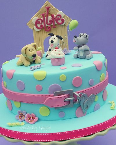 Puppy Dog Birthday Cake for Kids