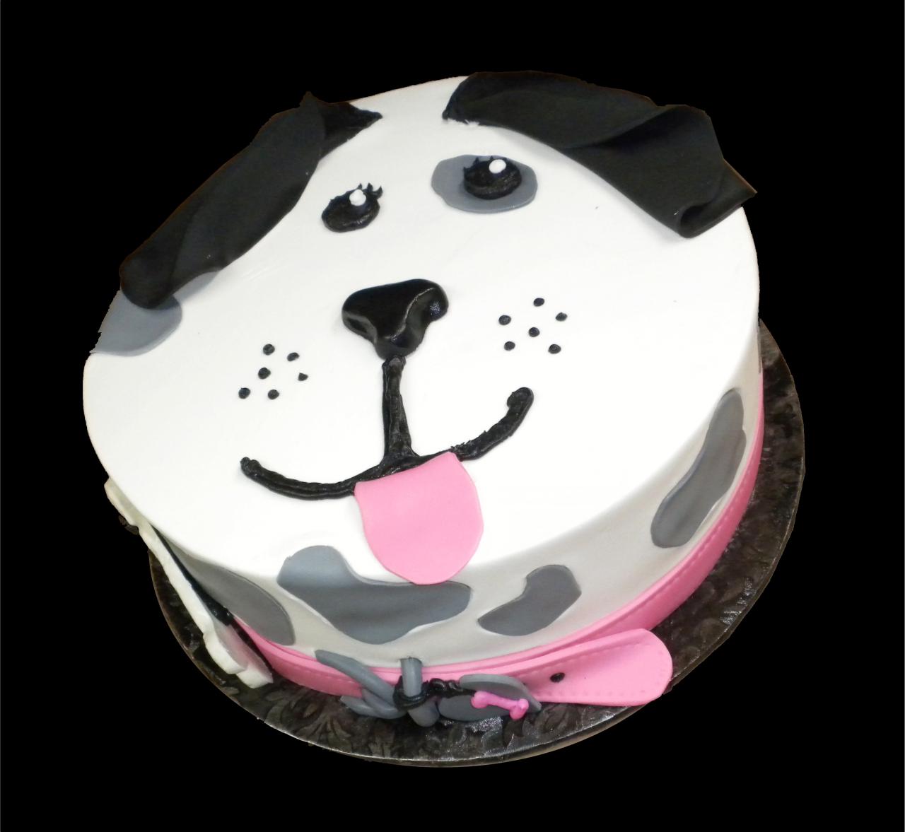 Puppy Dog Face Birthday Cake