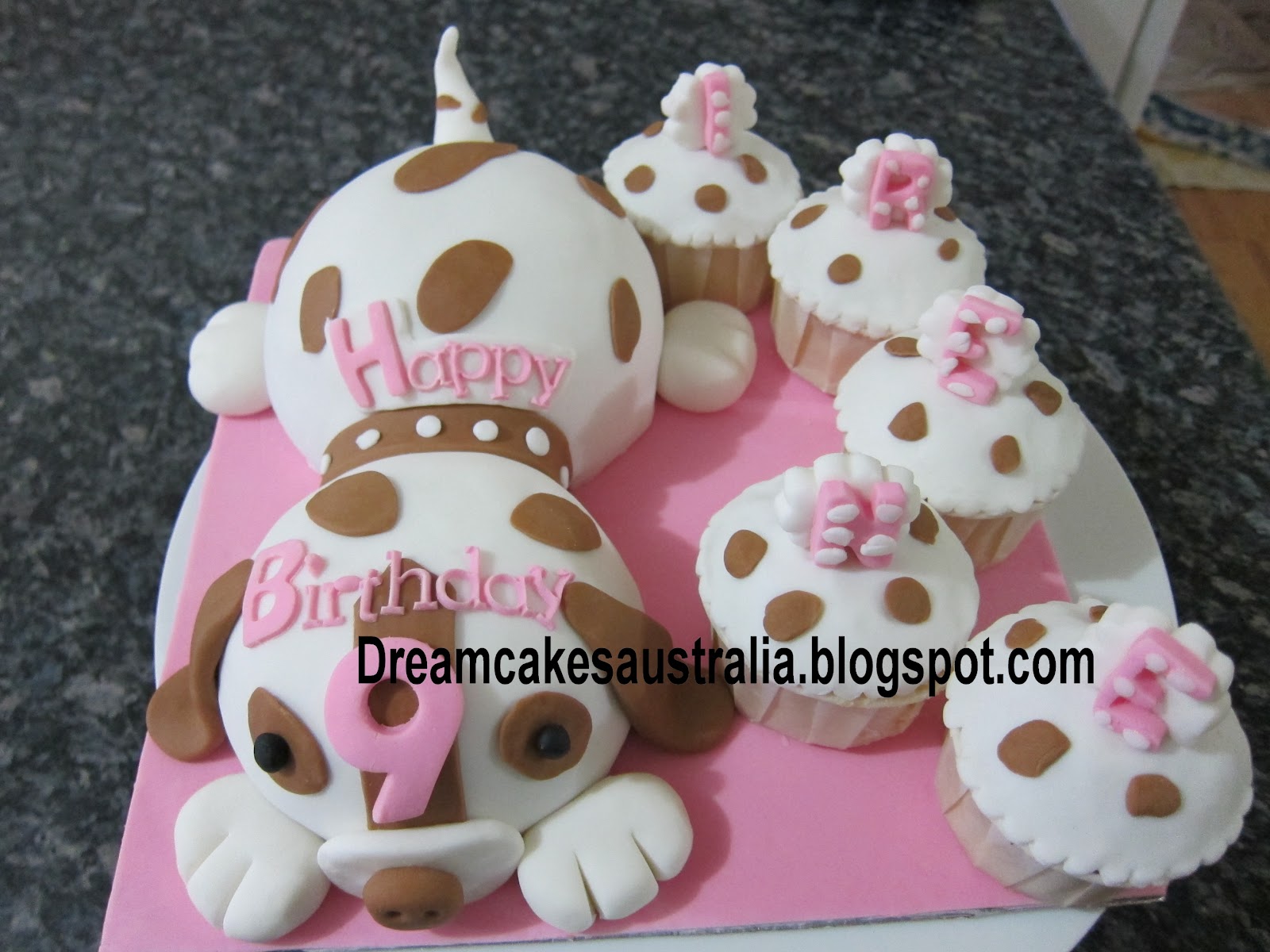 Puppy Dog Themed Birthday Cake
