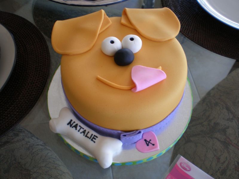 Puppy Face Birthday Cake