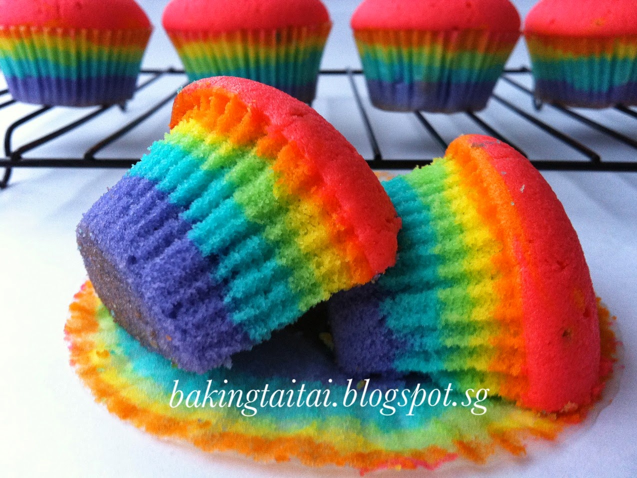 Rainbow Cupcake Recipe