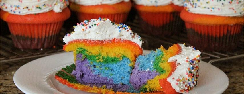 Rainbow Cupcake Recipe