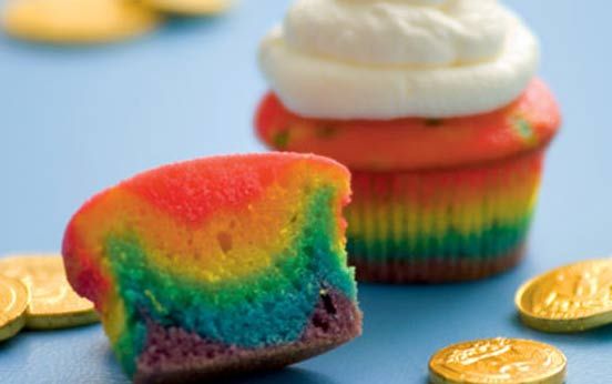 Rainbow Cupcakes Recipe Easy