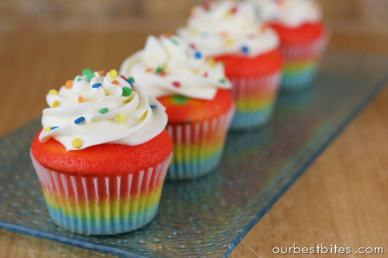 Rainbow Cupcakes