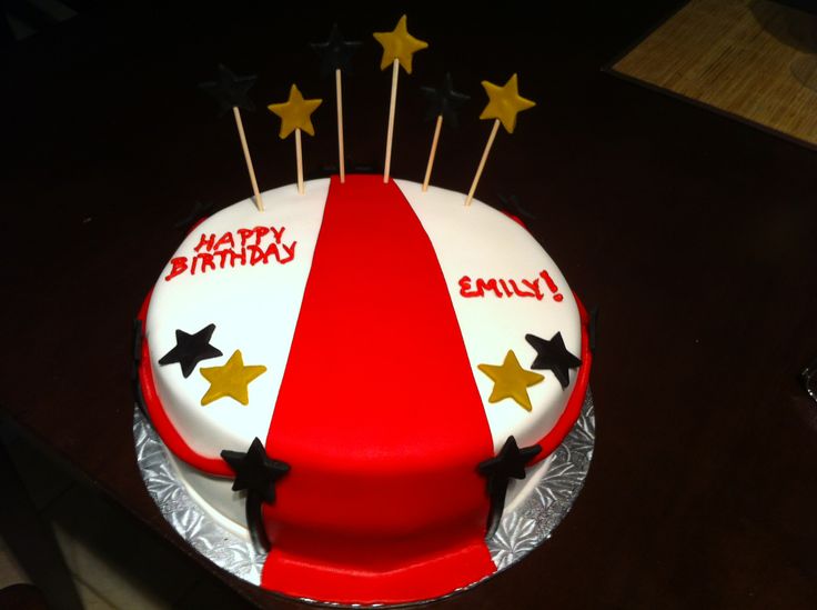 Red Carpet Birthday Cake