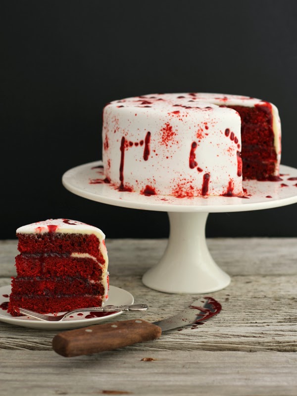 Red Velvet Cake Halloween Vampire