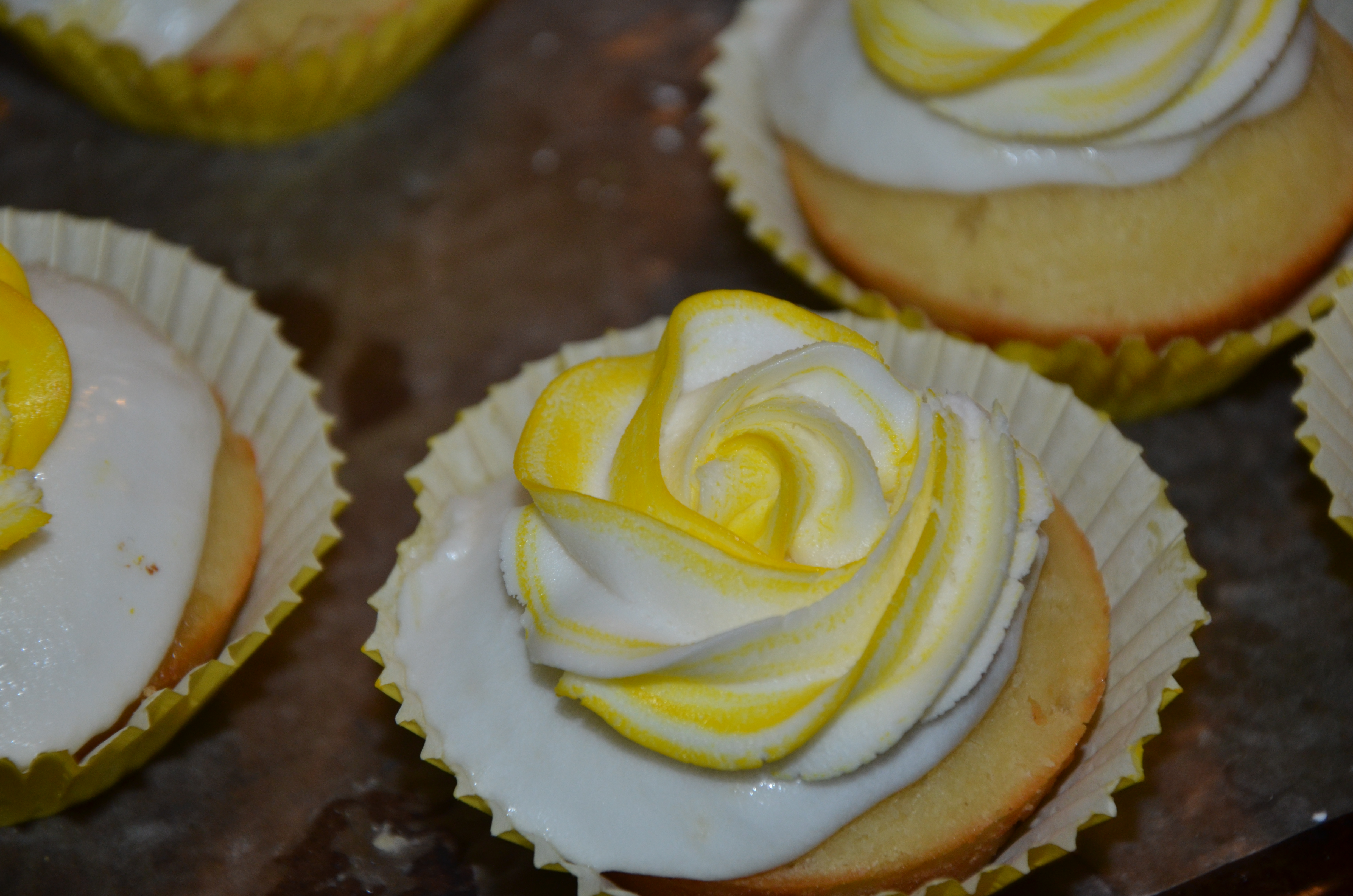 Roses Two Tone Icing Cupcakes