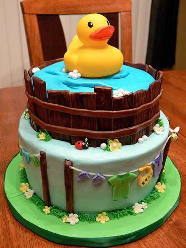 Rubber Duck Baby Shower Cake