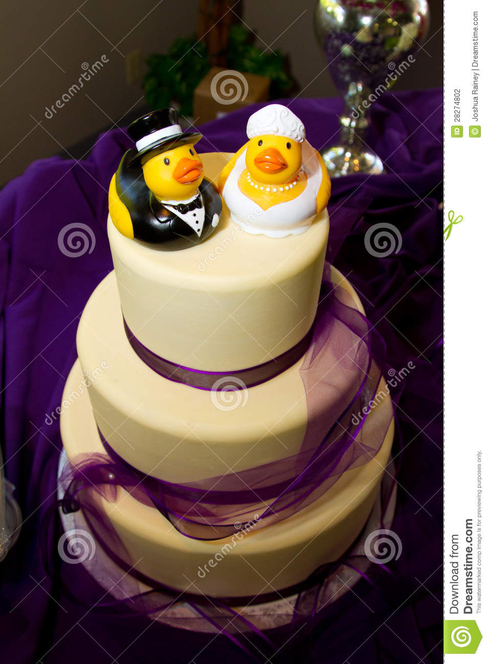 Rubber Duck Wedding Cake Toppers