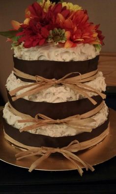 Rustic Country Bridal Shower Cake Rustic Country Bridal Shower Cake