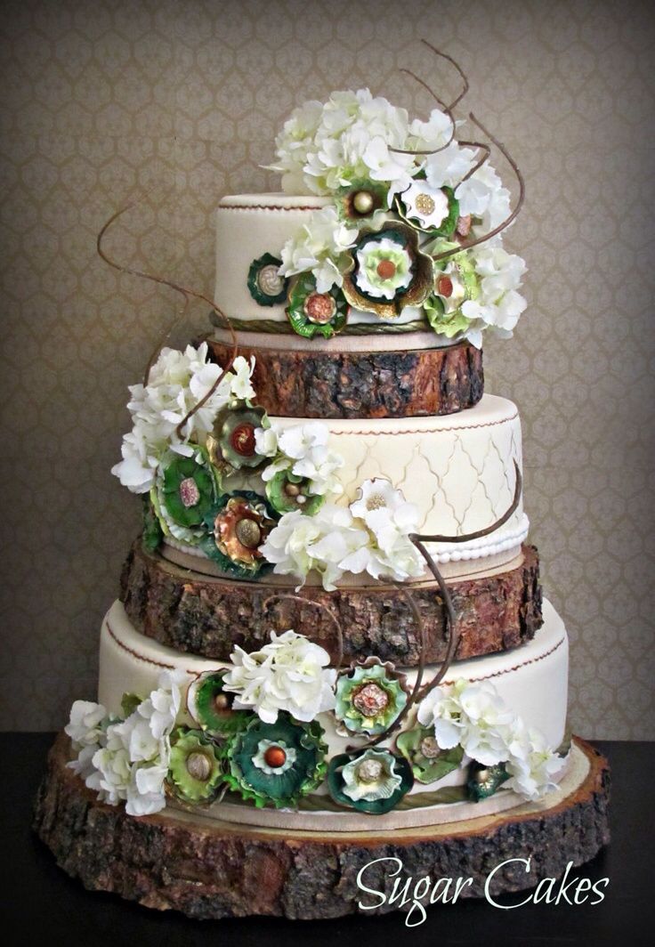 Rustic Country Wedding Cake