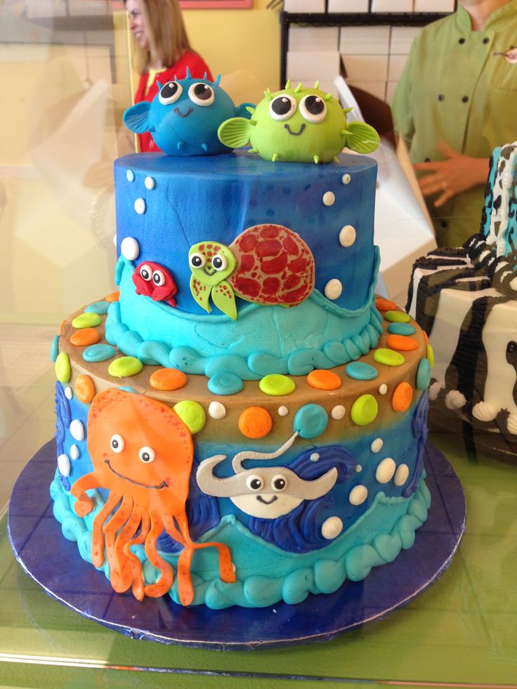 Sea Creature Birthday Cake