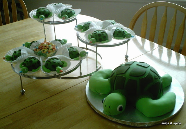 Sea Turtle Cupcake Cake