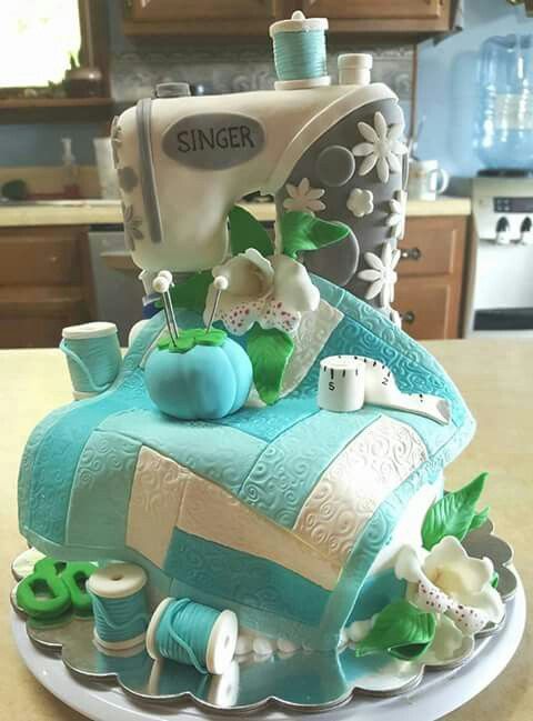 Sewing Machine Cake Sewing Machine Cake