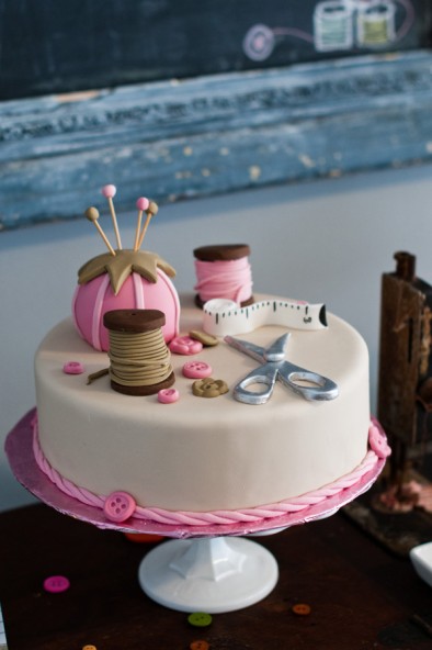 10 Photos of Sewing Kit Fondant Cakes 10 Photos of Sewing Kit Fondant Cakes
