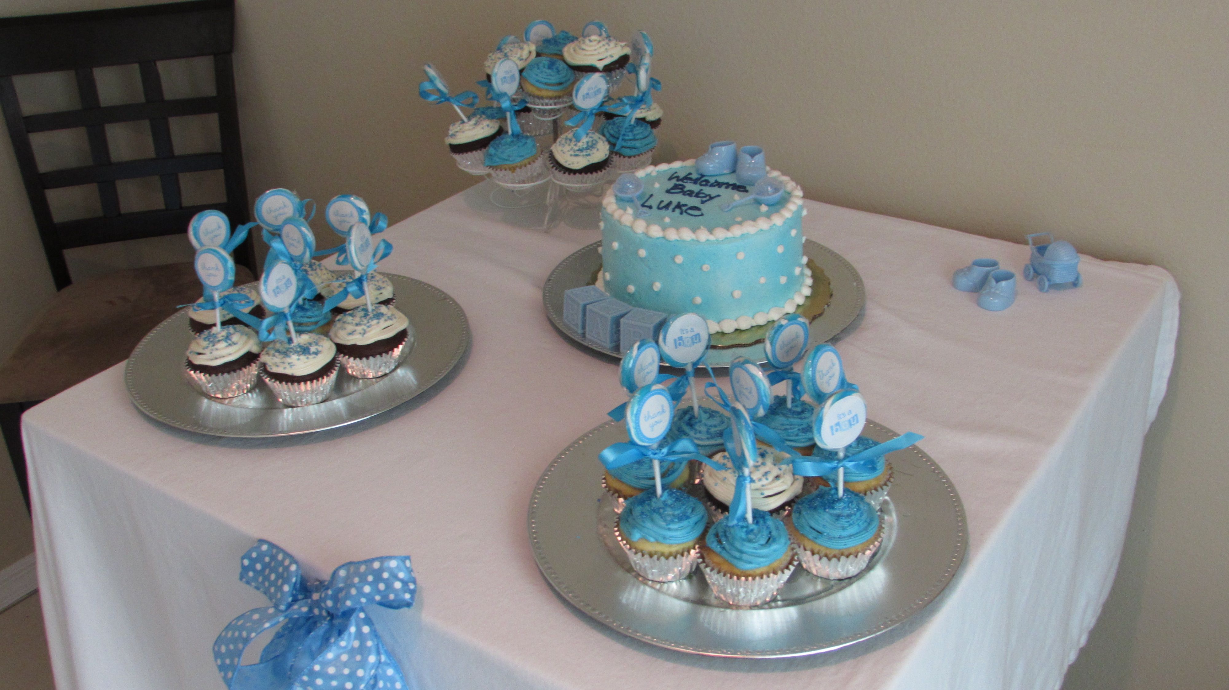 Simple Baby Boy Shower Cakes Ideas