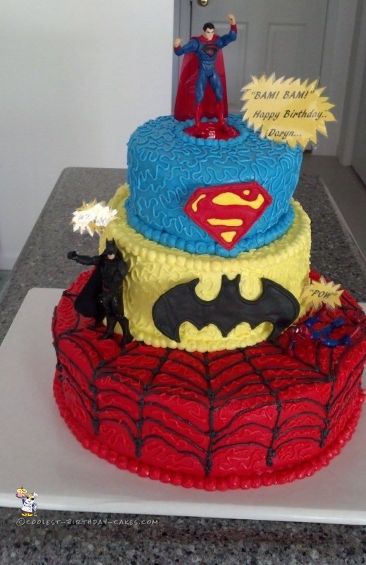 Superhero Birthday Cake