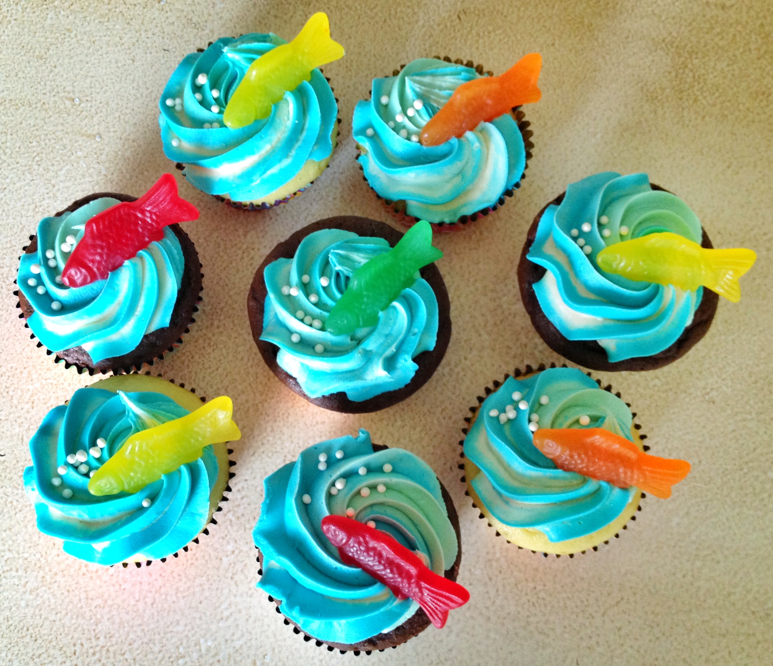 Swedish Fish Cupcakes Swedish Fish Cupcakes
