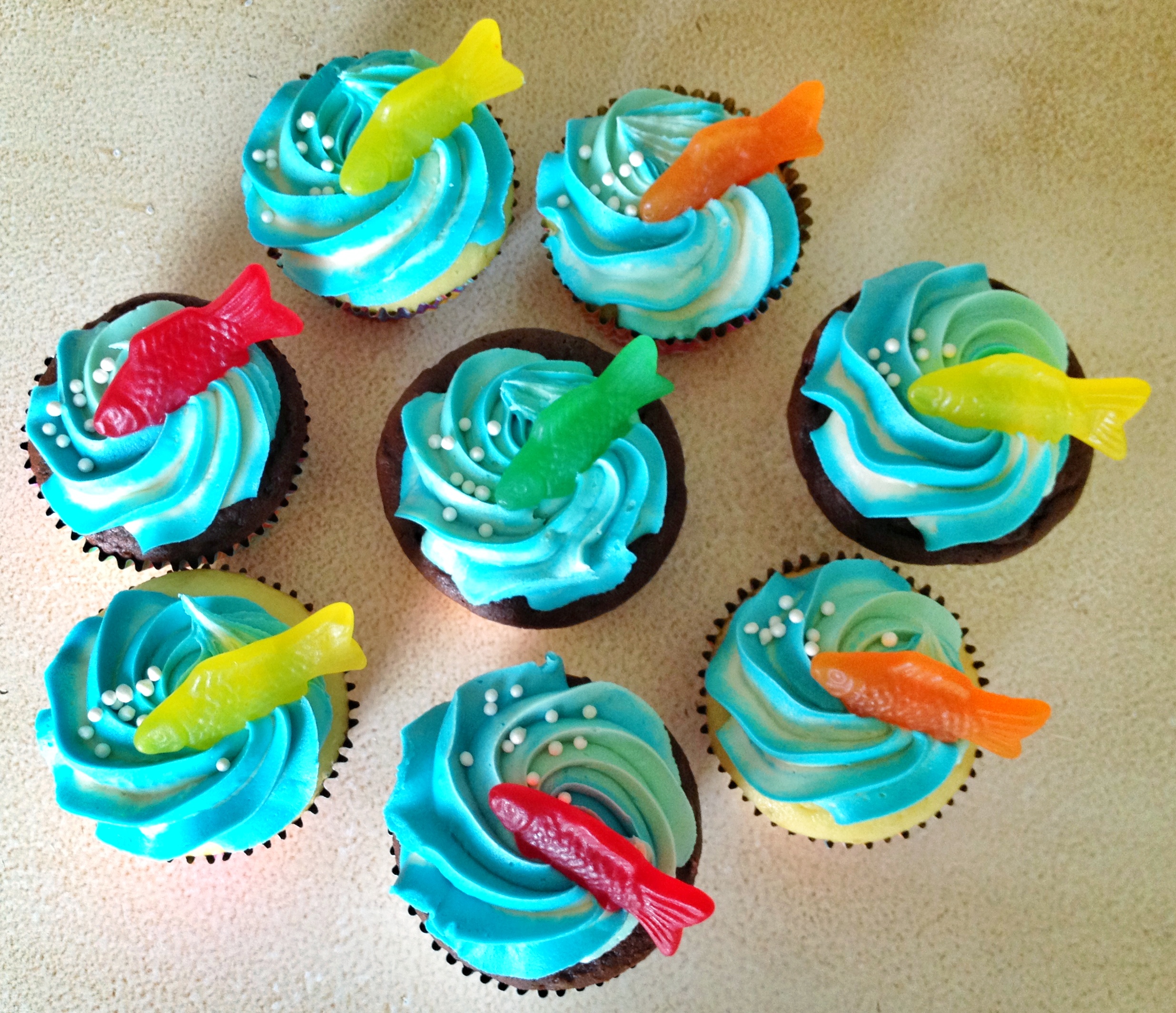 Swedish Fish Cupcakes