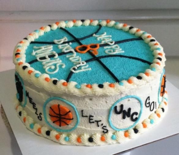 Tar Heels Basketball Cake