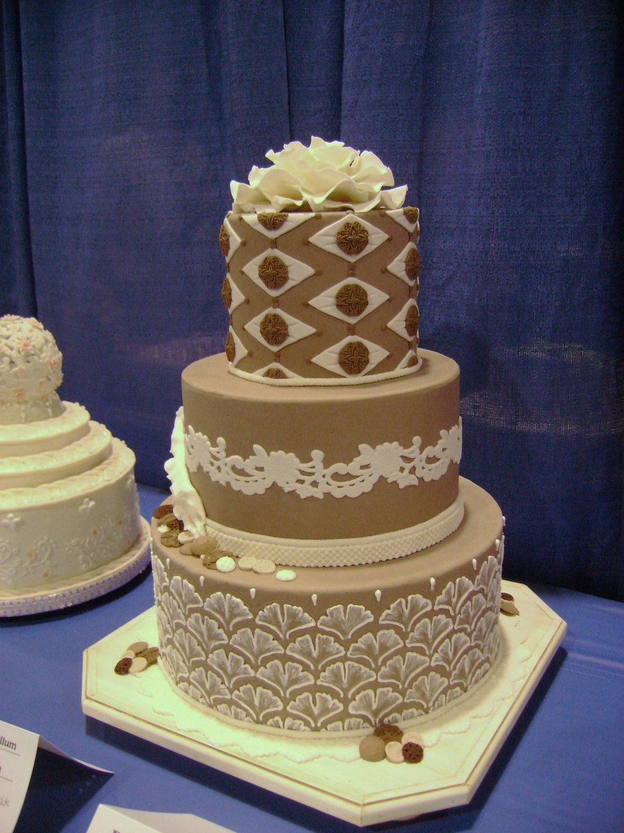 Taupe Wedding Cake