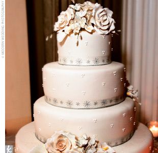 Taupe Wedding Cake