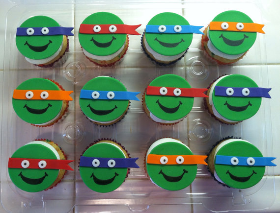 Teenage Mutant Ninja Turtle Cupcake Toppers Teenage Mutant Ninja Turtle Cupcake Toppers