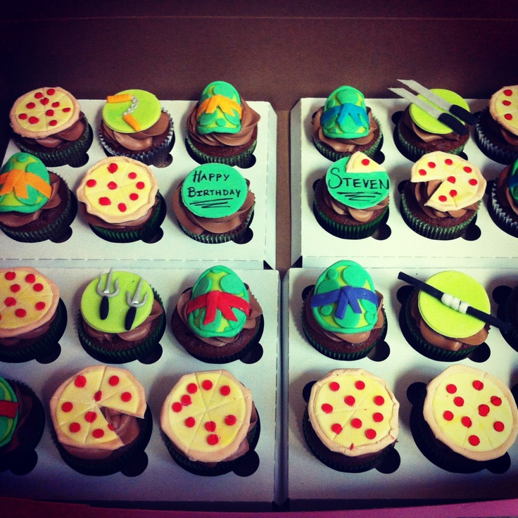 Teenage Mutant Ninja Turtle Cupcakes Teenage Mutant Ninja Turtle Cupcakes