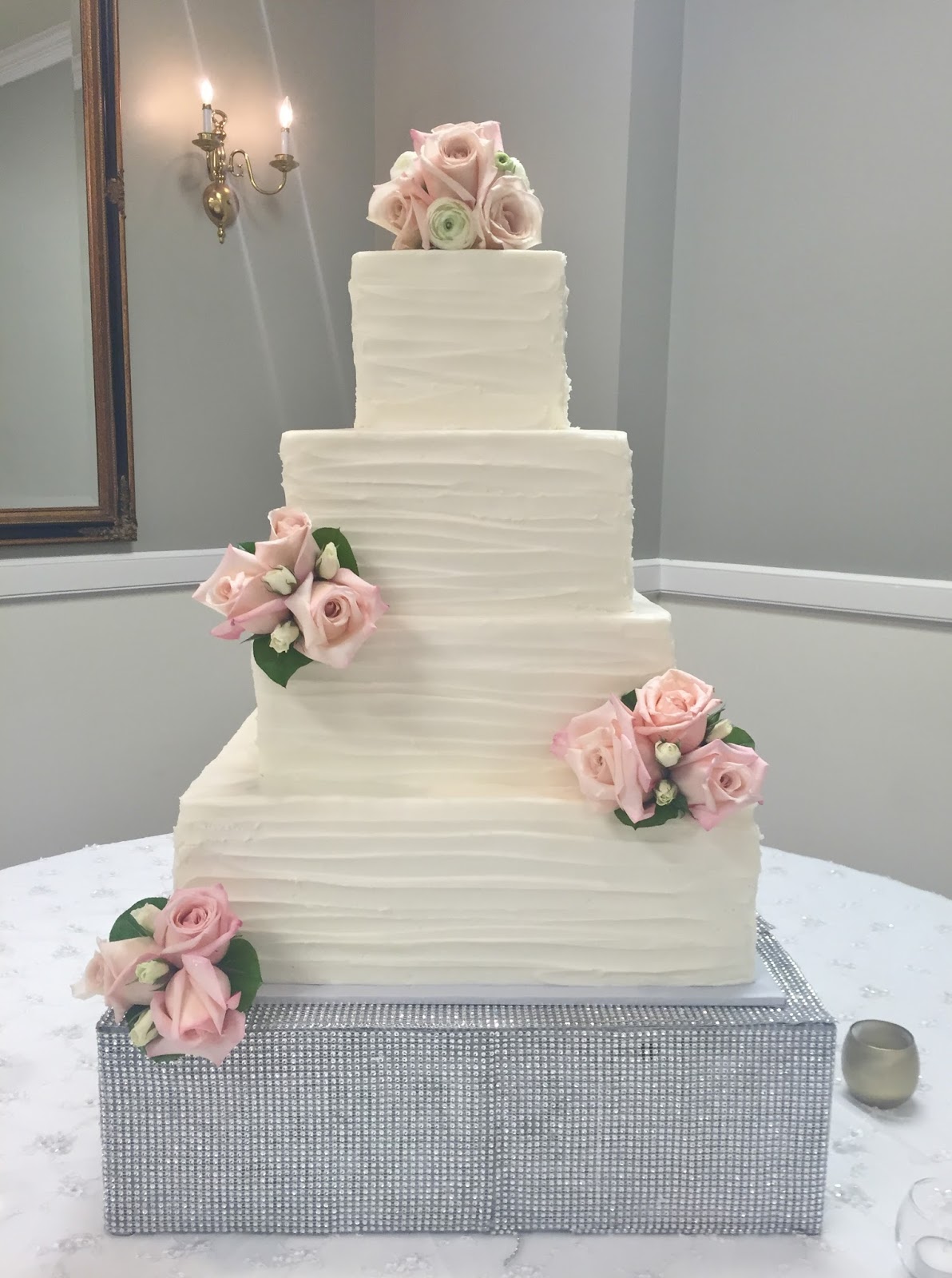 Textured Buttercream Wedding Cake
