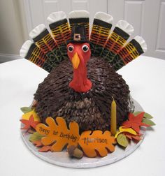 Thanksgiving Turkey Cake