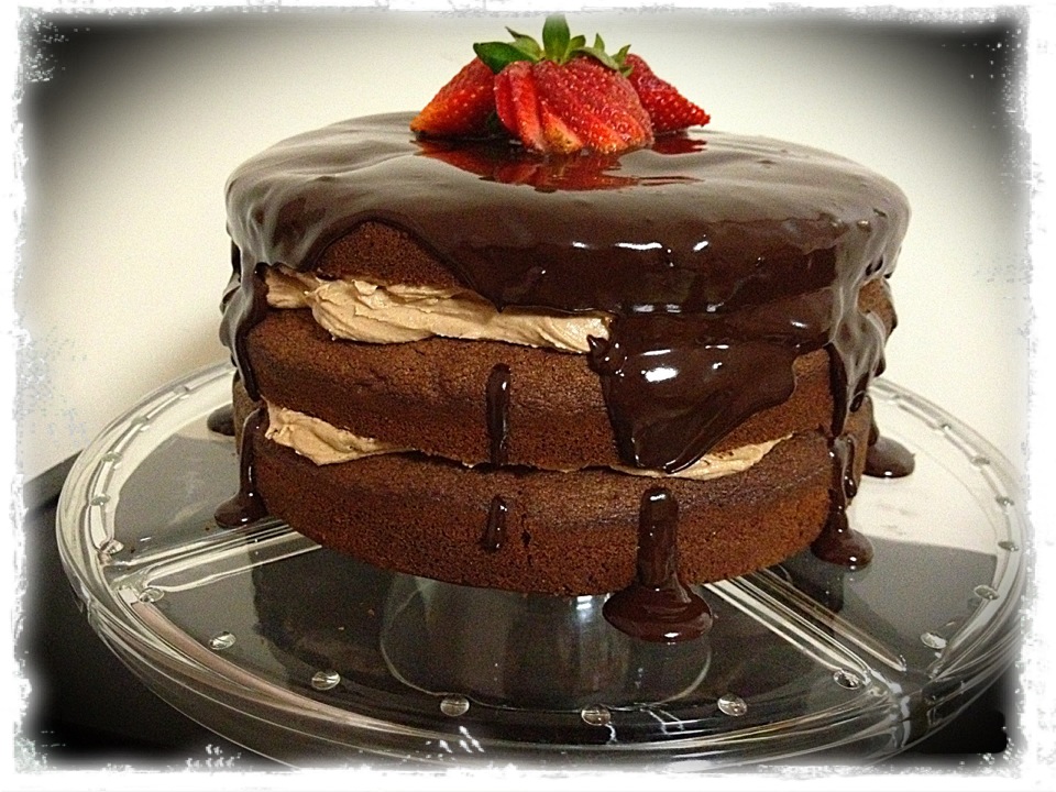 Three-Layer Chocolate Cake Three-Layer Chocolate Cake