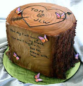 Tree Stump Grooms Cake Tree Stump Grooms Cake