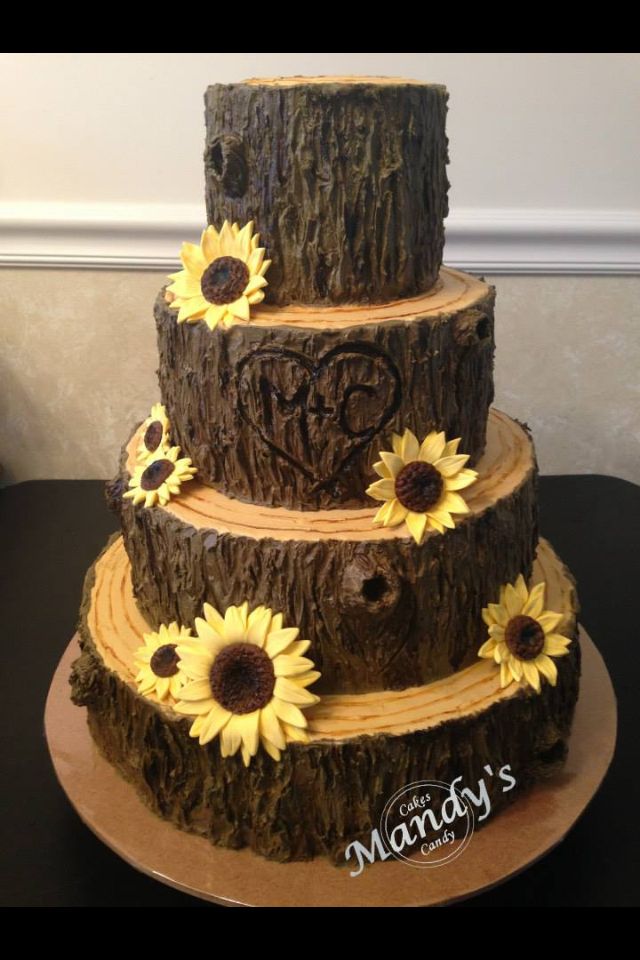 Tree Stump Wedding Cake